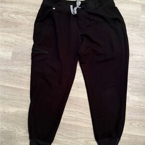 Figs Black technical Jogger pants
